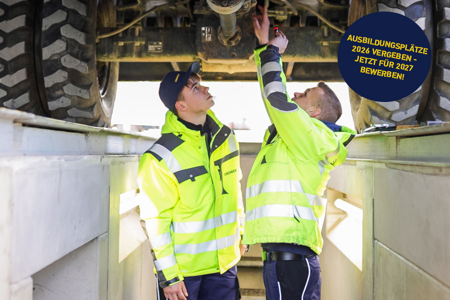 Ausbildungsberuf Baumaschinen­mechatroniker:in